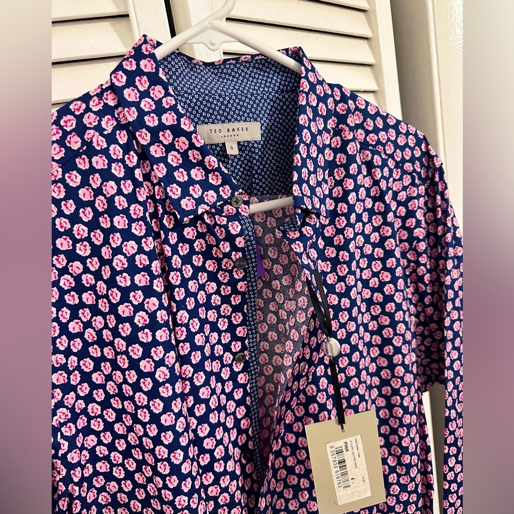 Ted Baker London - NWT, XL (5) Pink Rose, Button Down, Long Sleeve, Men’s Shirt - Picture 2 of 8